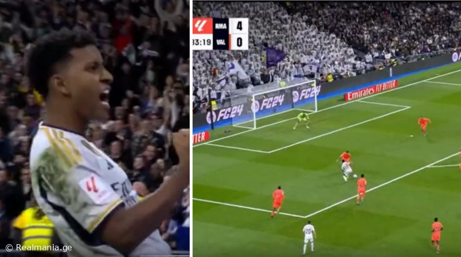 VIDEO: როდრიგოს ეფექტური მოძრაობა და გოლი - ანგარიში 5:0-ია