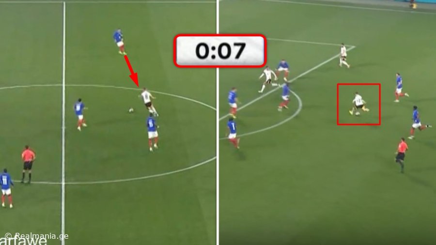 VIDEO: მატჩის დაწყებიდან 7 წამში - კროოსის ასისტი გერმანიის ნაკრებში