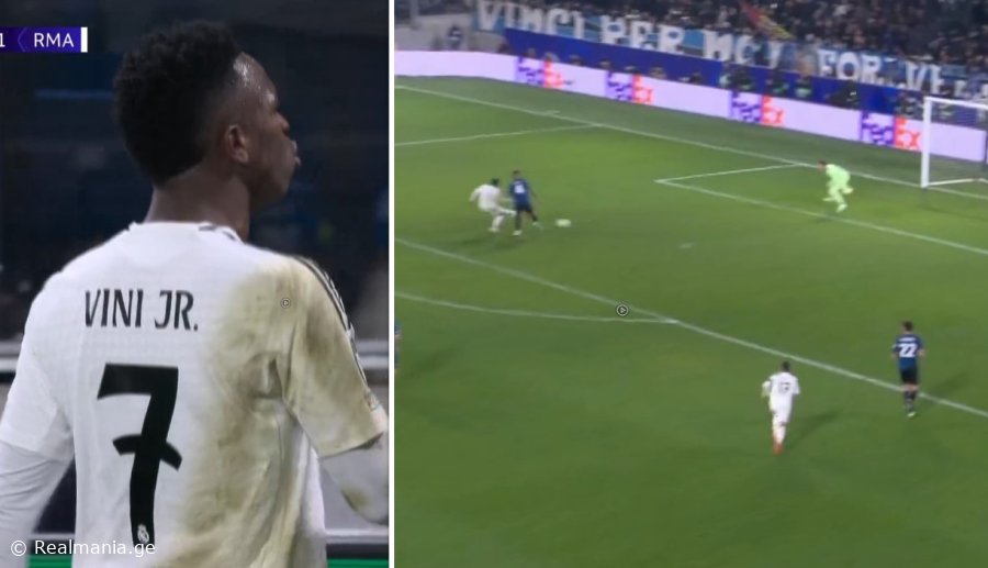 VIDEO: დაბრუნდა და გაიტანაააა! - ვინისიუსის გოლი "ატალანტას" წინააღმდეგ